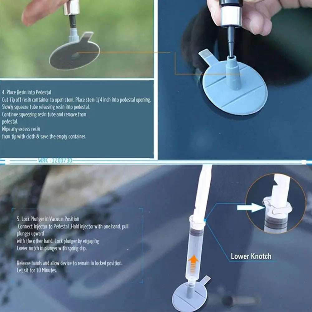 Windshield Crack Repair Kit Body Repair Tool Glass Crack Repair Supply Windshield Repair Car Window Repair Tools Glass