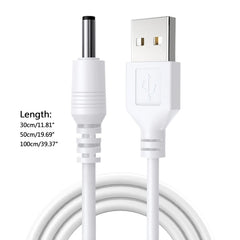 2025 New USB to for DC 3.5mm x 1.35mm 2A Max for DC Barrel Jack Power Cable USB LED Strip Lights Flashlight Charging Cord