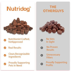 30 Soft Chews Skin & Coat Supplement for Dogs with Omega 3, 9 & Vitamin E For Fur  Health Support（Beef flavor）