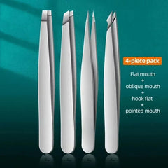 2/4pcs Eyebrow Tweezers Set Professional Tweezers For EyebrowsGreat Precision For Facial HairSplinter And Ingrown Hair Removal F