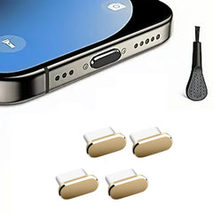 4Pcs USB C Dust Plug With Cleaning Brush Anti Dust USB-C Plug Cover Charging Port Cover Caps  For iphone Samsung All Smart Phone
