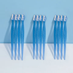 10PCS Japanese Eyebrow Razors Set5 Colors Ultra-Sharp Stainless Steel Blades | Facial Hair & Peach Fuzz Remover for Women/Men