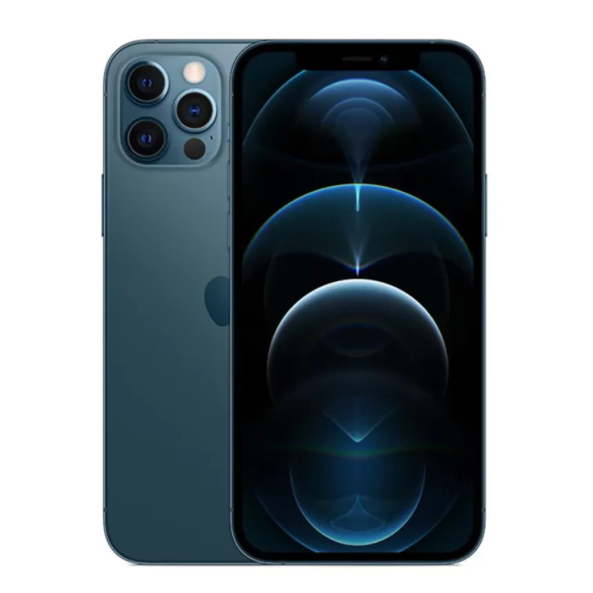 هاتف Apple iPhone 12 pro Max الأصلي غير مقفل بشاشة 6.7 بوصة وذاكرة 128 جيجابايت وذاكرة 256 جيجابايت ومعالج A14 Bionic وiOS هاتف محمول مستعمل