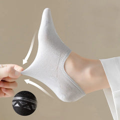 5 Pairs Women Socks High Quality Matching Casual Socks Summer Thin Cotton Bottom Non-slip Invisible Low Short Socks Breathable