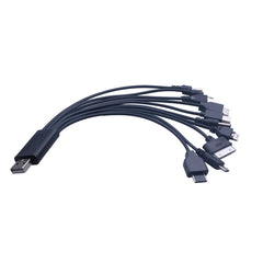 كابل شاحن الهاتف المحمول متعدد المنافذ من USB إلى كابل USB 10 إلى 1 لأجهزة Samsung وXiaomi وHuawei وGoogle وOPPO وVivo