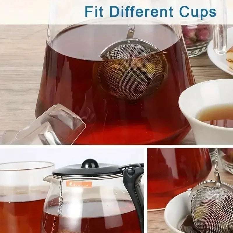 1 Pc Stainless Steel Tea Ball, 2.04 Inch Mesh Tea Infuser Strainers Premium Tea Filter Tea Interval Diffuser For Loose Leaf Tea A