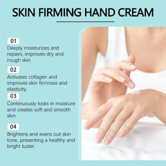 Crepe Begone Firming Hand Cream - Anti-Aging Treatment for Dry Skin, Visibly Smooths & Plumps, 75g/2.65oz