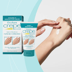 Crepe Begone Firming Hand Cream - Anti-Aging Treatment for Dry Skin, Visibly Smooths & Plumps, 75g/2.65oz