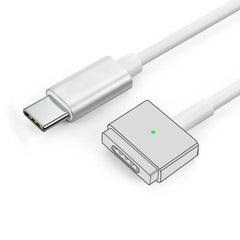 كابل شحن سريع USB Type-C إلى Magsafe1 و2 برأس مغناطيسي L / T لأجهزة MacBook Air / Pro
