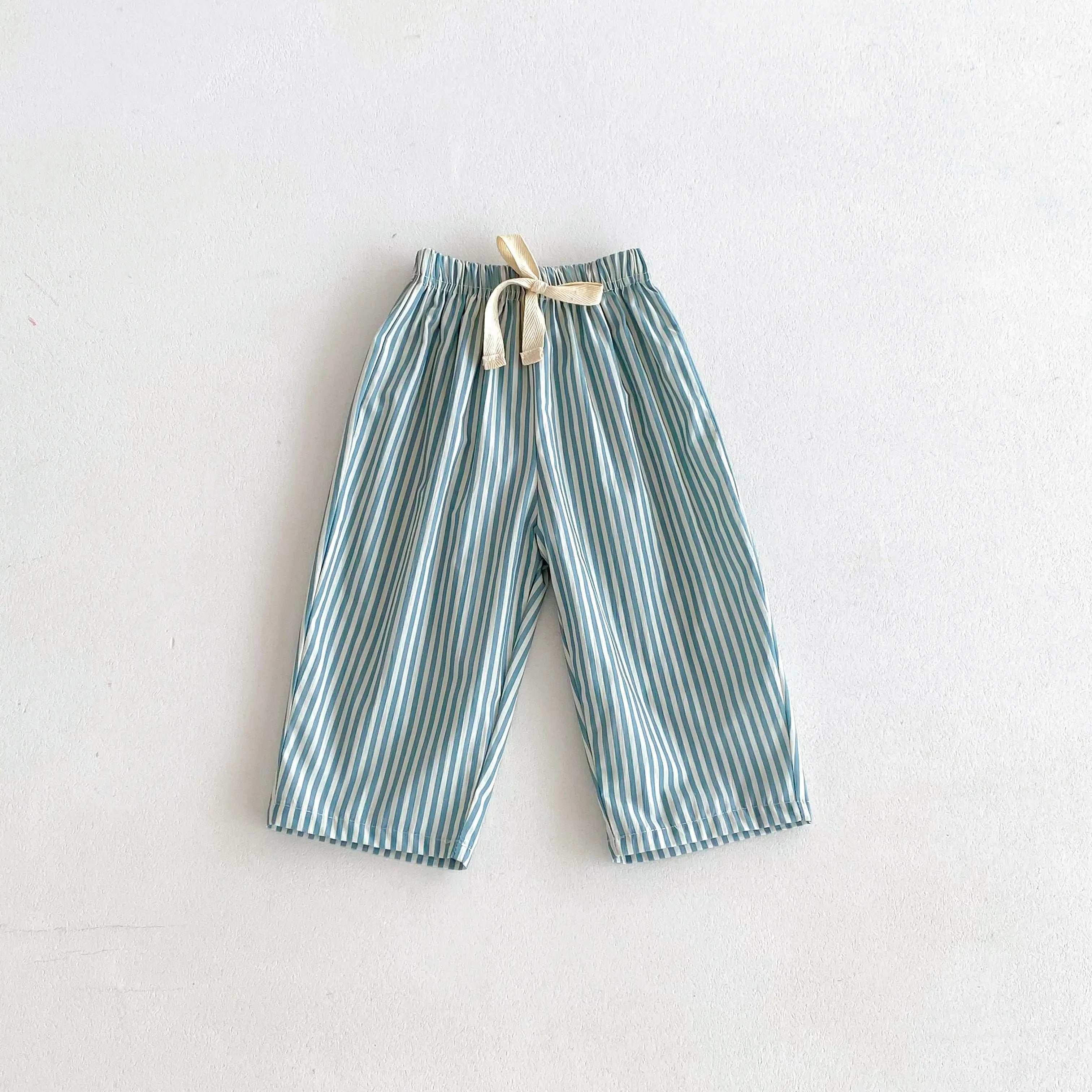 Fashion Striped Trousers For Children's Clothes Summer Thin Loose Casual Kids Harem Pants Toddler Costume Boys Girls Long Pant