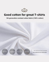 American Sle Retro ort Sve T-irt ex Cotton Summer Faion Casual Wear without Tag Suitable for Men And Women