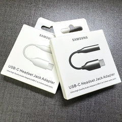محول USB Type C إلى 3.5 مم AUX من سامسونج كابل سماعة رأس صوت من النوع C لهاتف Galaxy S25 S24 S23 S22 Ultra S20 S21 Plus