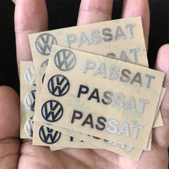 3D Metal Emblem Sticker Car Interior Decoration Decals Accessories For Volkswagen VW GTI Rline R Golf Polo Passat Magotan Tiguan