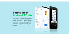 Cubot J20, 4-Inch Mini Screen, Android 12, 2/3GB RAM, 16/32GB ROM (128GB Extended), Dual SIM Dual 4G Celulares, 2350mAh, GPS