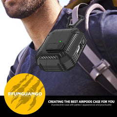 غطاء قفل أمان لهاتف Samsung Galaxy Buds 3 Pro Buds3 Buzz 3 Pro Case مقاوم للصدمات لهاتف Samsung Buds 3 Pro Sleeve مع خطاف