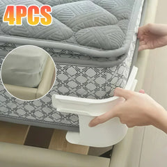 4PCS Bed Sheet Fasteners Sheet Ties Multifunctional use Heavy Duty Bedsheet Corner Tightener Clips Home Supplies Fixator
