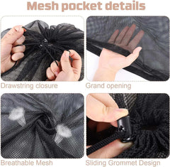 Large Size Laundry Mesh Bag Solid Color Drawstring Laundry Bag Anti-snagging Anti-deformation Mesh Clothes Washing Bag 60x90cm