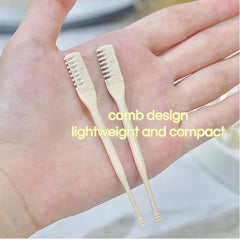 GECOMO Comb Nose Hair Trimmer Nose Hair Scraper Clean Nose Hair Trimmer Shaving Scissors Two Packs