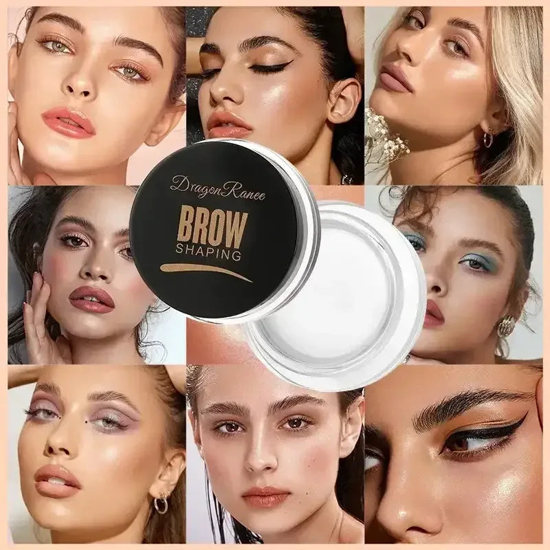 Eyebrow Styling Cream – 6 Colors, Clear Gel Wax Tint Brow Lift with Brush - Mumzar