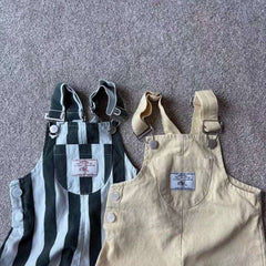 HY2621 Korean Style Infant Toddler Clothing Boys Girls Summer Fashion Washed Overalls Short Pants Korean Version Casual Trousers
