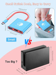 محول TUTI USB C إلى HDMI بدقة 4K/1080P يدعم وضع Switch TV Dock متوافق مع Steam Deck Nintendo Switch OLED