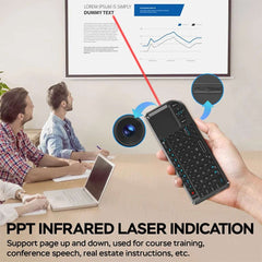 Mini Wireless Keyboard A8 Remote Control 2.4G 7 Color Backlit Portuguese Arabic Russian Touchpad Air Mouse for Android TV Box