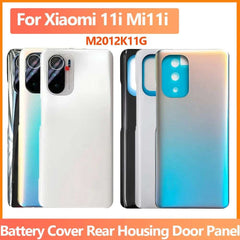 For Xiaomi Mi 11i Mi 11X Pro Battery Back Cover 3D Glass Panel Rear Door Mi11i Glass Housing Case Adhesive With Camera Lens