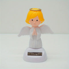 1PC Angel Solar Car Decoration Solar Dancing Figures for Car Dancing Dolls Swinging Animated Bobble Dancer Car Decor