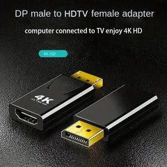 4K DisplayPort to HDMI Adapter – DP Male to HDMI Female Converter for PC & Laptop - Mumzar