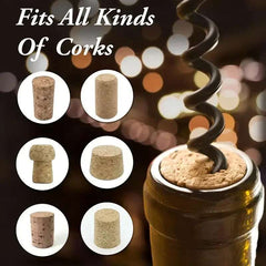 1pc Premium Stainless Steel Wine Bottle Opener - Multi-Functional Cork Screw & Beer Cap Remover for Bar, Kitchen, Home Use