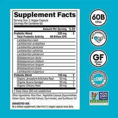 Daily probiotic supplement—helps burn fat metabolism and promotes nutrient digestion and gut health for adult men and women