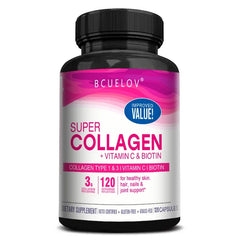 Collagen Supplement Rich in Vitamin C and Biotin - Supports nails and hair, smooth skin, joint and bone health