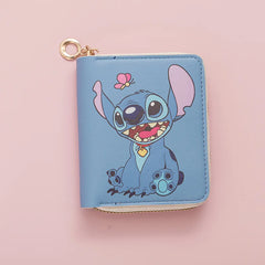 Stitch Coin Purse Fashion Cartoon Zipper Wallet Kawaii Anime Student Print Card Holder ID Storage Bag Card Pack Christmas Gift