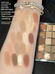 DIKALU Evening Cherry Dance Eyeshadow Tray 20 Color Large Plate Pearl Matte Bright Milk Tea Color Affordable Spring