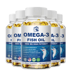 60/120pcs Omega-3 Fish Oil Capsules Dietary Supplement for including EPA and DHA