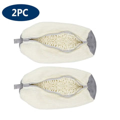 1/2Pcs Shoe Washing Machine Bag,Quick Easy Cleaning,Laundry Shoe Bag for Washer and Dryer,Suitable for All Shoe Types,Reusable