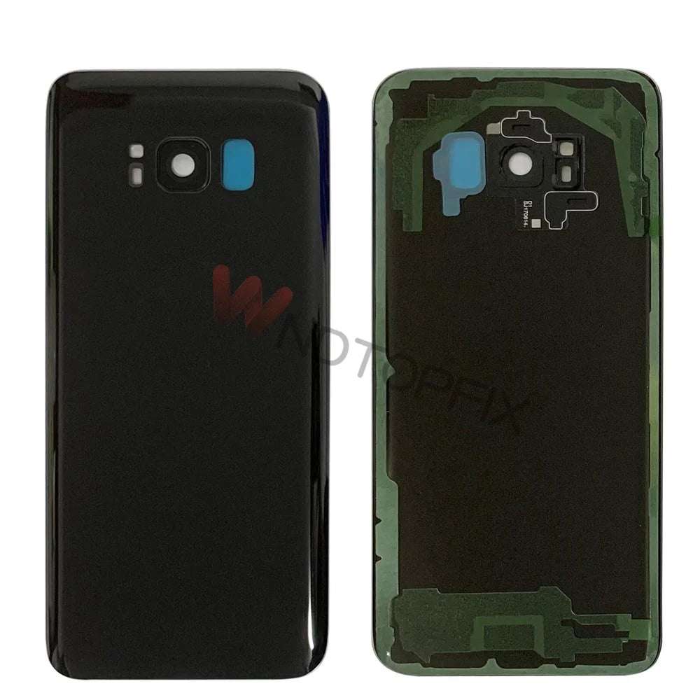 For Samsung Galaxy S8 G950F Back Battery Cover Door Rear Glass Housing Case For Samsung S8 Plus G955F Battery Cover With Lens