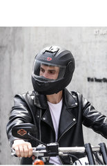 BLD Personalised Motorcycle Full Face Helmet Men Women Fashion Dual Lens Helmets Motocross Racing Modular Flip Up Casco Moto