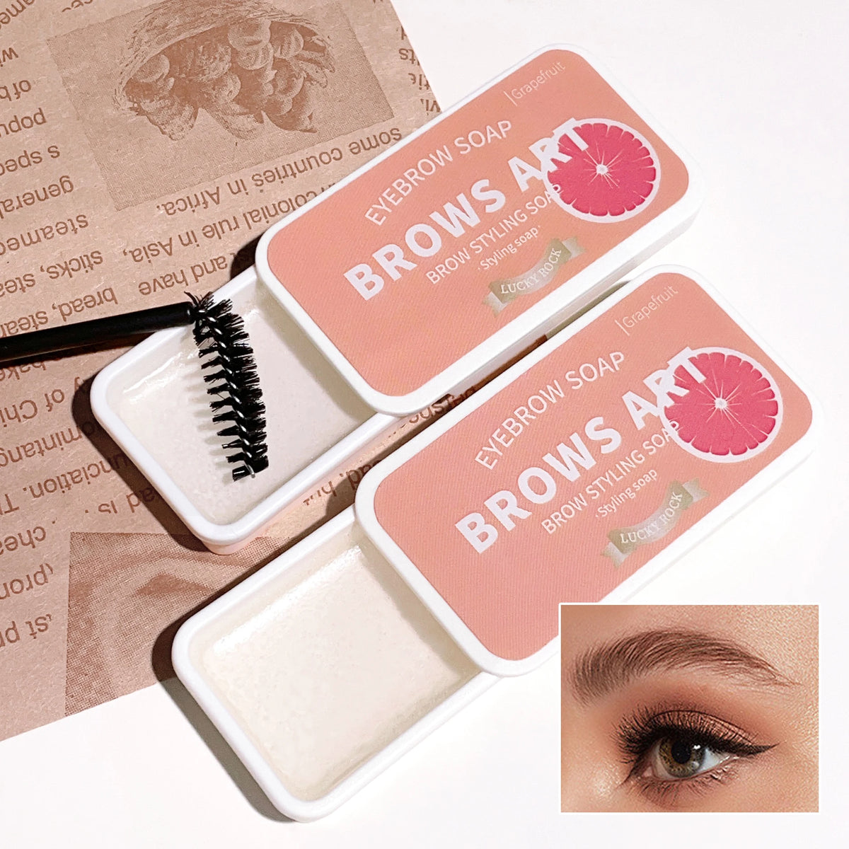 Eyebrow Styling Gel Molding Wax Waterproof Transparent Refreshing Durable Natural Colorless Holiday Gifts