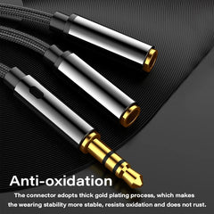 Headphone Splitter Cable 3.5mm Male to 2 Female Jack 3.5mm Extension Cable AUX Adapter for Phone Laptop MP3 Audio Splitter Cable