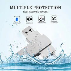 Xiaomi USB 3.2 16TB USB Flash Drive Memory Type-c 2-In-1 8TB 16TB OTG Pendrive 2TB High Speed Flash Disk 2TB For Computer