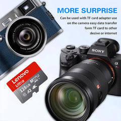 2025 NEW Lenovo 2TB High Speed Memory Card Class 10 Micro TF SD Card 1TB Up To 100MB/S Mini SD Card 128GB For Nintendo Switch