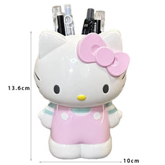 1pc Cute Cartoon Hello Kitty Pen Container Student Stationery Cute Fashion My Melody Desktop Storage Pen Box Girls Ornament Gift