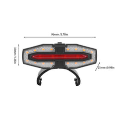 Turn Signal Rear Lamp USB Rechargable Waterproof E-Scooter Safety Warning Tail Light LED Turn Signal Light for M365 Pro 2 MI 4