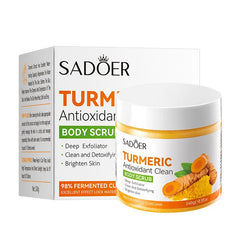 Turmeric Vitamin C Face Scrub Pore Minimizing, Skin Brightening Dead Cell Removal for Radiant Complexion
