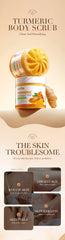 Turmeric Vitamin C Face Scrub Pore Minimizing, Skin Brightening Dead Cell Removal for Radiant Complexion