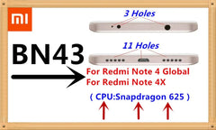 2025 years 100% Original Real 4100mAh BN43 Battery For Xiaomi Redmi Note 4X Note 4 global Snapdragon 625 Phone Batteries Bateria