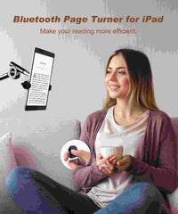 حلقة تمرير تيك توك للتحكم عن بعد مناسبة لأجهزة iPhone وiPad وحلقات تدوير الصفحات بتقنية البلوتوث، ومصراع الكاميرا، ووظيفة التحكم عن بعد للفيديو القصير والموسيقى، متوافقة مع هواتف Ios وAndroid