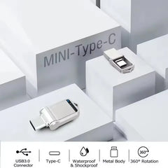 2TB Metal Flash Drive Usb 3.2 Super High Speed Transfer U Disk Pen Drive 1TB Waterproof Type C Disk For Cellphone PC 2025