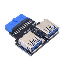 TISHRIC 19Pin To Type-C USB3.0 Converter Internal Header to USB 3.1/3.2 Type C Adapter  for PC Motherboard Connector Riser